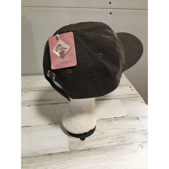 Dri-Duck Alexander Produce brown adjustable back ball cap NWT - Picture 2 of 5